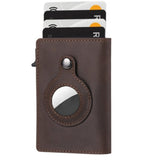 RFID-Blocking AirTag Leather Wallet