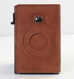 RFID-Blocking AirTag Leather Wallet
