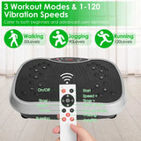 Whole Body Vibration Exercise Platform with Resistance Bands