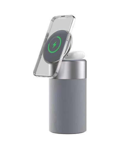 3-in-1 Wireless Charger with Bluetooth Speaker & Night Light