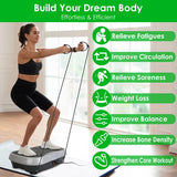 Whole Body Vibration Exercise Platform with Resistance Bands