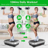 Whole Body Vibration Exercise Platform with Resistance Bands