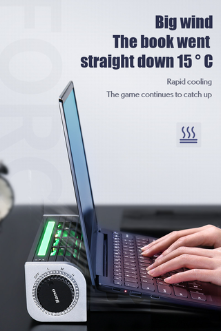 Laptop Cooling Stand with Dual Fans
