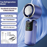 Portable Neck Fan with Ice Pack Cooling