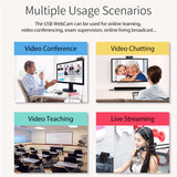 Full HD 1080P Webcam with Autofocus & Wide-Angle Lens