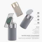 3-in-1 Wireless Charger with Bluetooth Speaker & Night Light