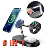 5-in-1 Magnetic Wireless Charging Station – 15W