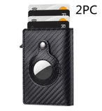RFID-Blocking AirTag Leather Wallet