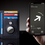RFID-Blocking AirTag Leather Wallet